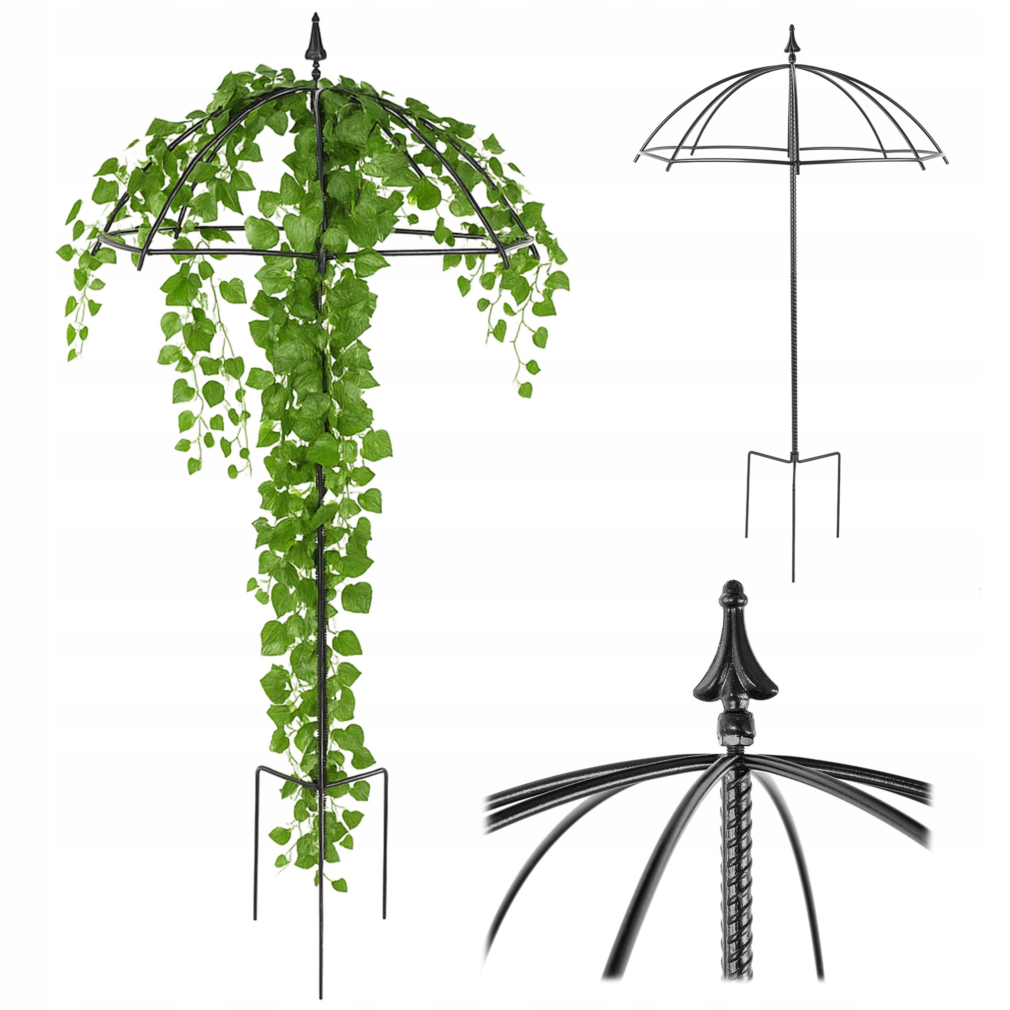 Záhradný Dáždnik Na Ruže Popínavý Brečtan Kovová Pergola 190 cm