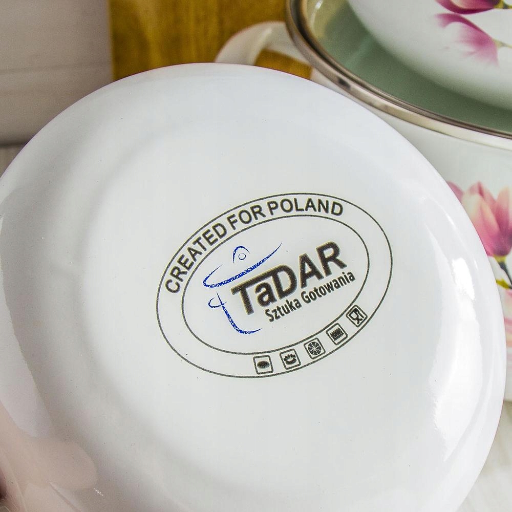 KOMPLET GARNKI indukcja emalia MAGNOLIA 8 el. Liczba elementów w zestawie 8