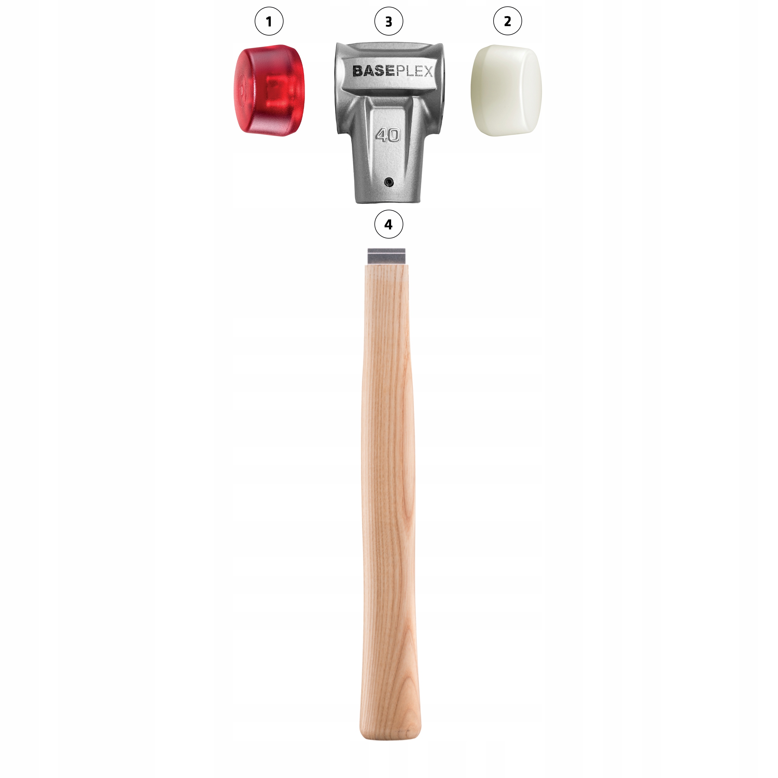 MŁOTEK UNIWERSALNY Halder Baseplex 3968 40mm 510g EAN (GTIN) 4030618304166