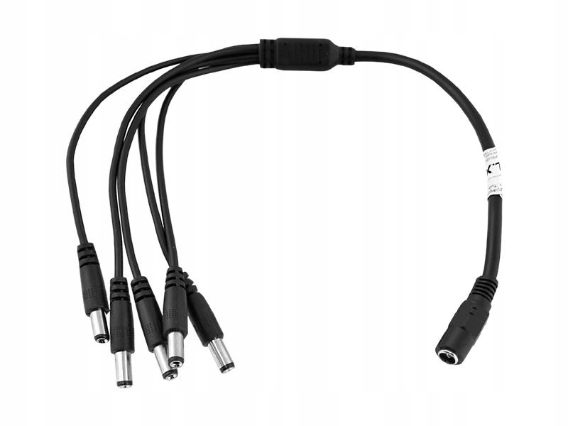 ROZGAŁĘŹNIK DC 2,1/5,5 ZASILANIE 1 GNIAZDO 5 WTYK