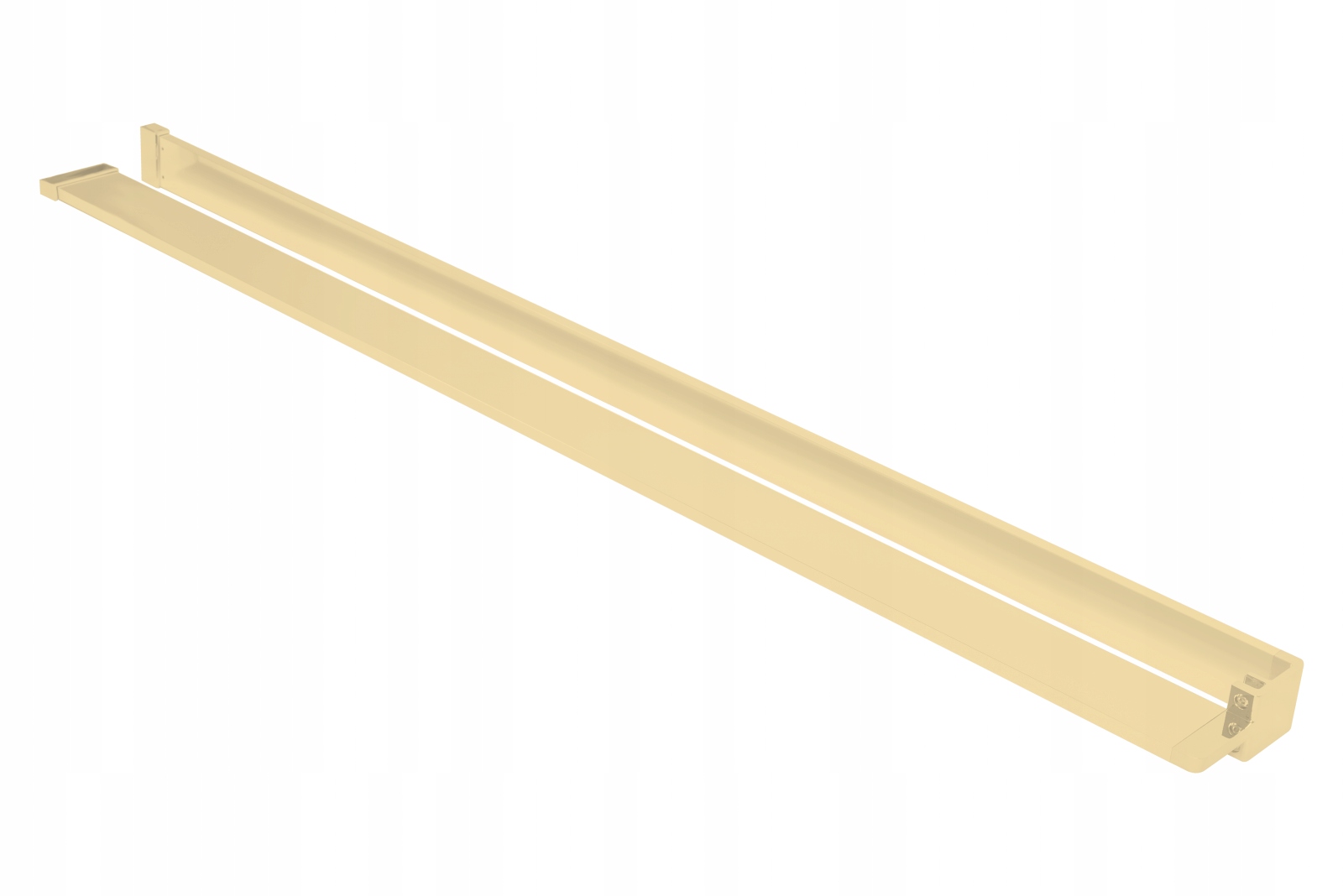 Sprchová polica s vešiakom na uteráky na stenu Evo Gold Zlatá