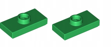 

Lego płytka 1x2 wypustka zielony 15573 2szt