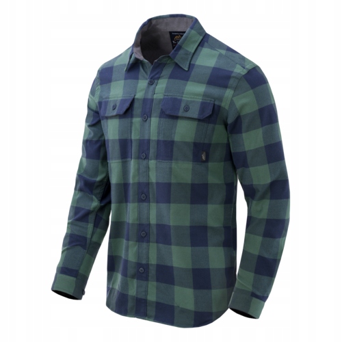 Helikon Košile GreyMan Shirt Moss Green Checkered vel. XXL