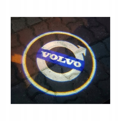 ZESTAW PROJEKTOR AKCESORIA LOGO HD DO AUTA DRZWI LED VOLVO + GRATIS BATERIE Kolor czarny