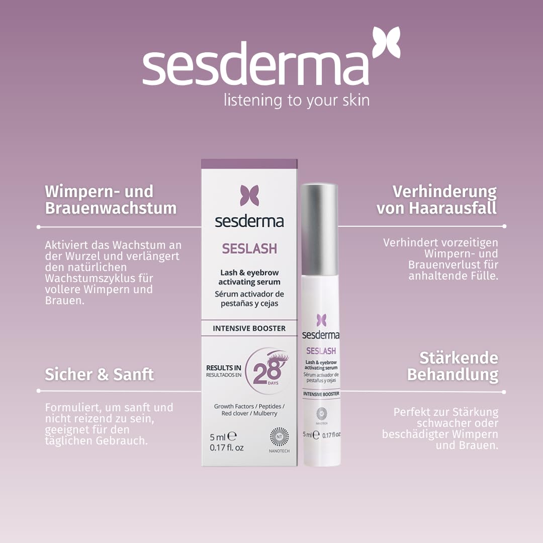 SESDERMA Seslash Serum Aktywujące Rzęsy i Brwi 5ml Gęstsze Dłuższe Rzęsy — miniatura 2