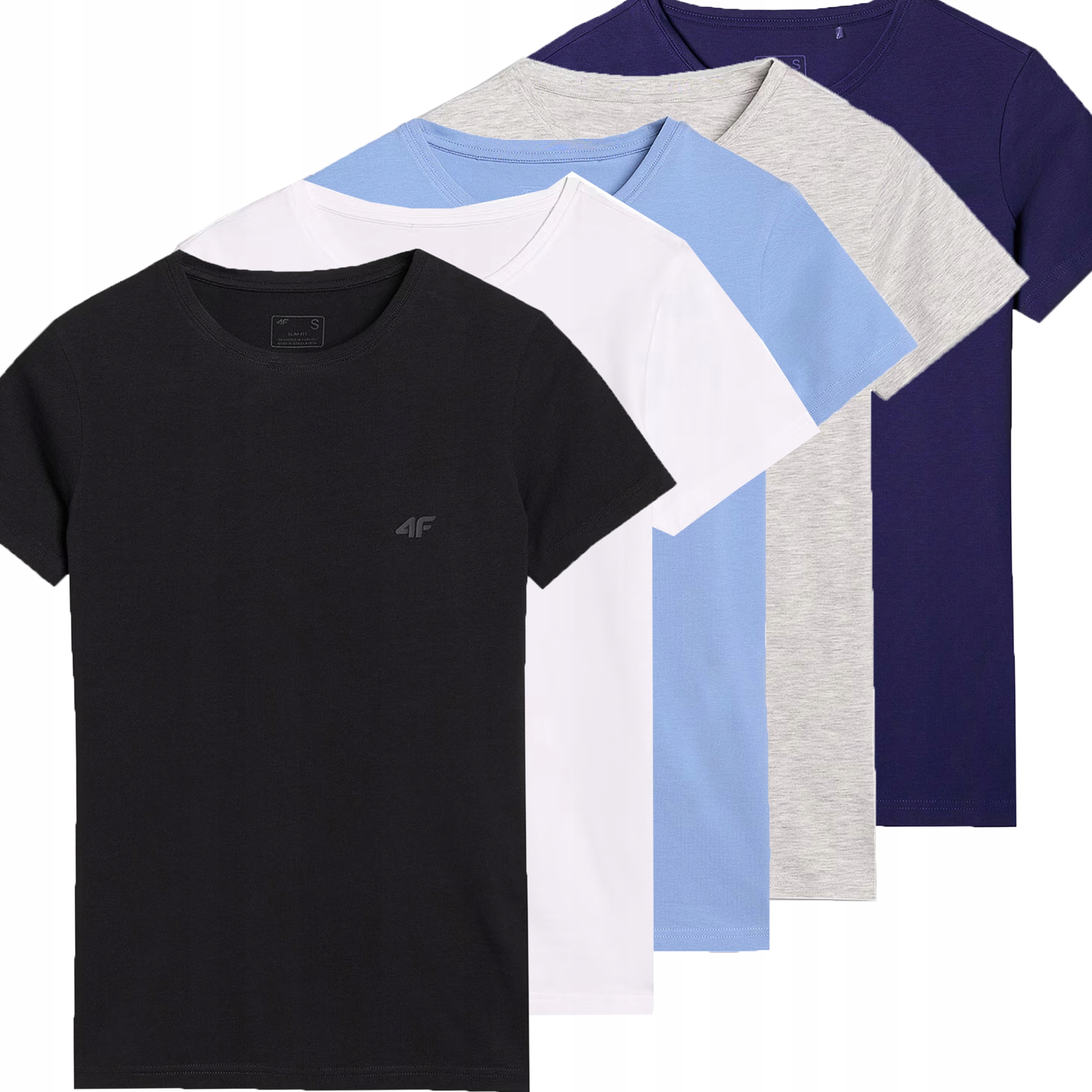 Dámské Tričko 4F Tričko Sportovní Bavlna Sada 5 Kusů Xs SS25