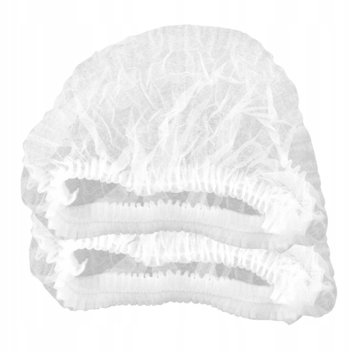 10 opak. Czepek typu clip gastronomiczny biały opak 100 szt. Uniwersalny