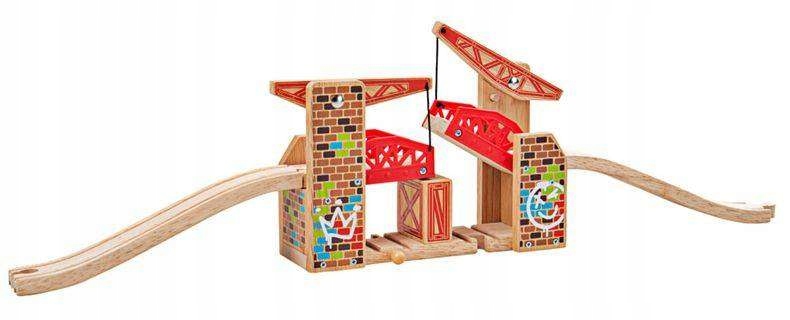

Podwójny Most zwodzony do kolejki 3el Bigjigs Rail