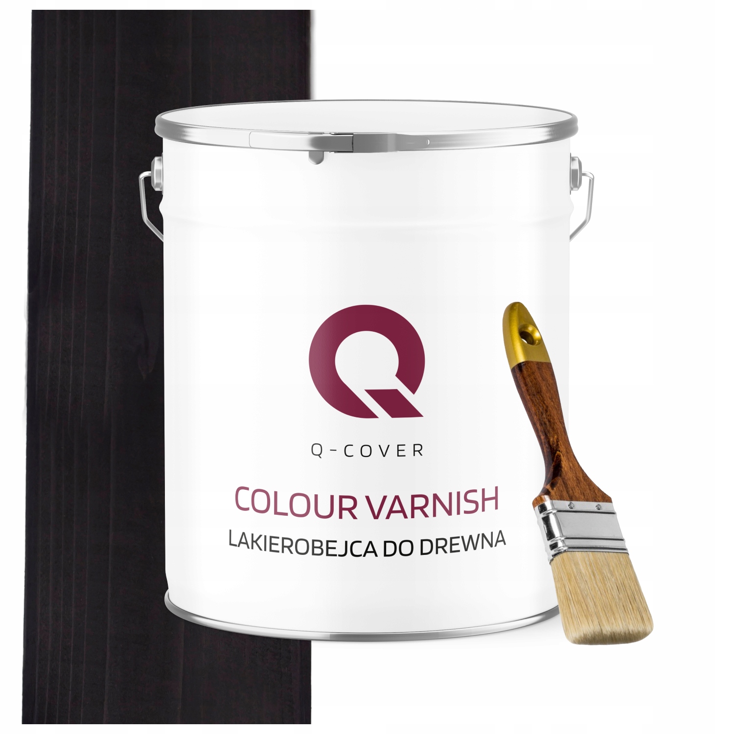 Lakovnice Na Dřevěné Prvky Výkonná 3V1 Černá Polomatná 5L Dárek