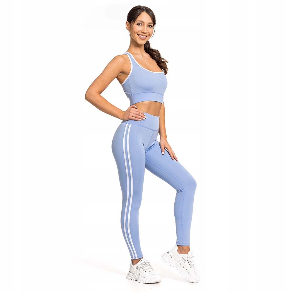 DAMSKI ZESTAW SPORTOWY LEGGINSY + TOP FITNESS Stan opakowania oryginalne