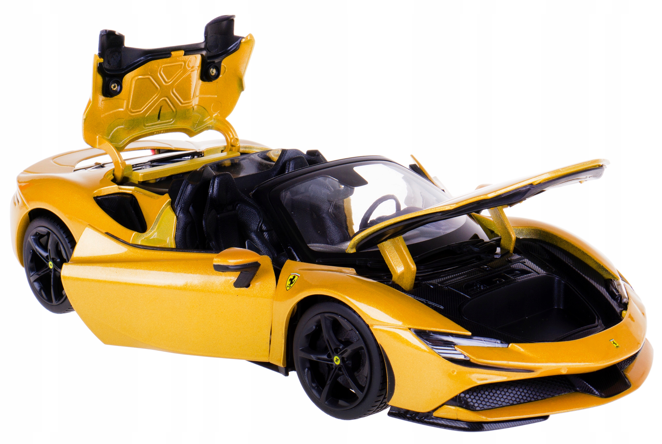 Ferrari SF90 Spider Model Kov Bburago 1:18 Zlatý