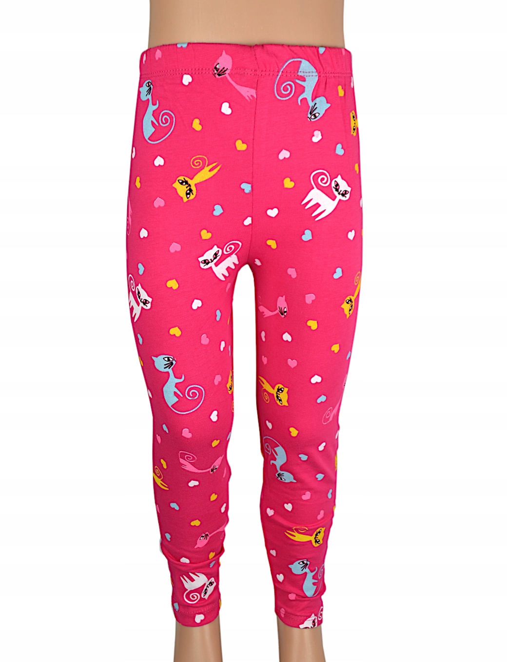 

Legginsy Koty amarant, bawełna roz.98/104