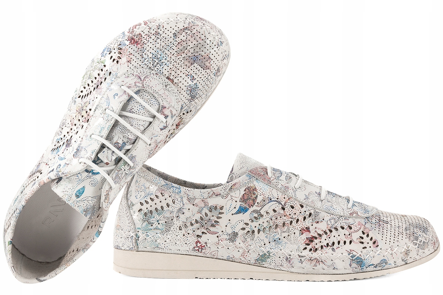 Ravini 911855ZN Barefoot Ažurové Kožené Polobotky Dámské Casual 37