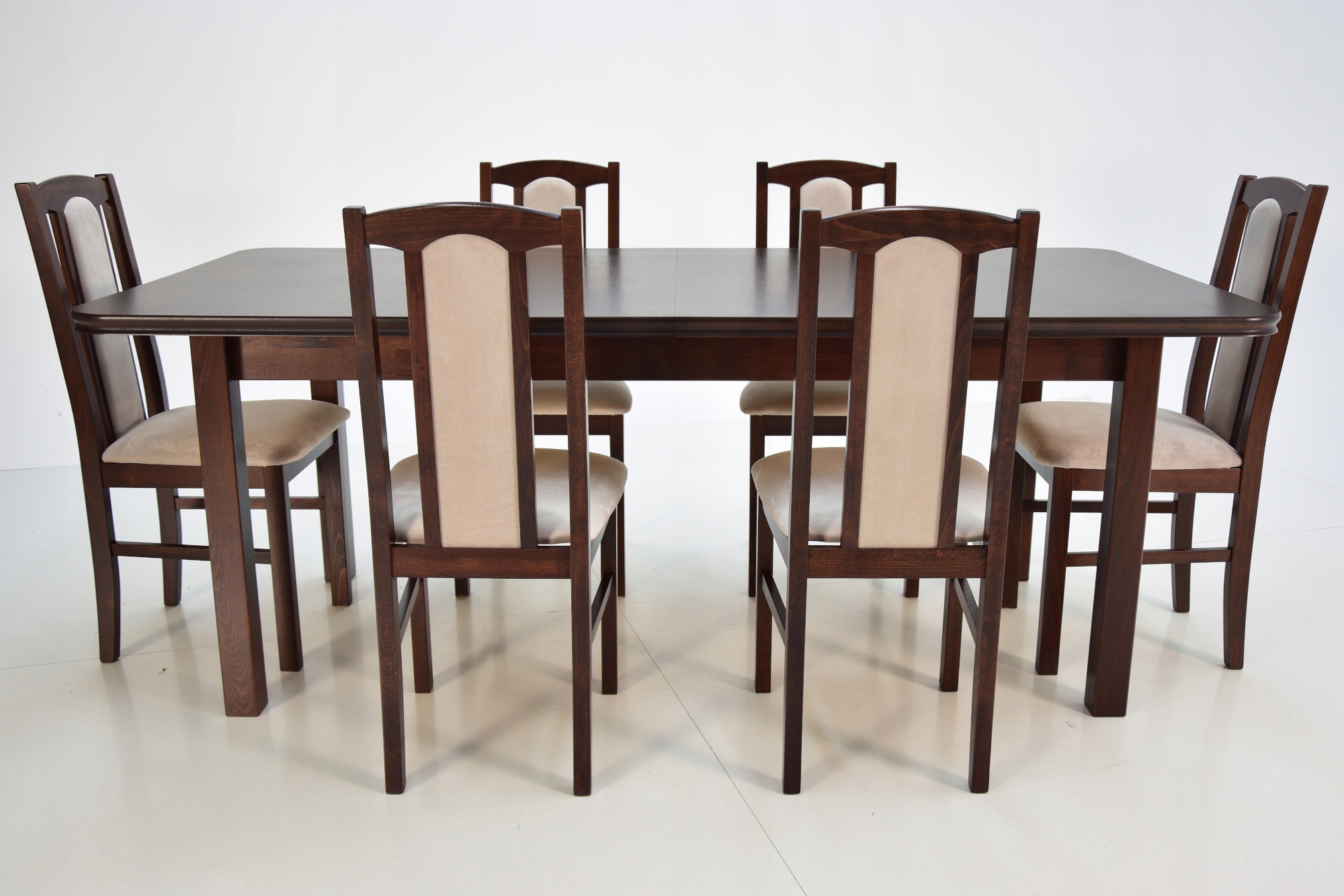 6 krzeseł do kuchni i stół rozsuwany MDF frezowany Kod producenta Z