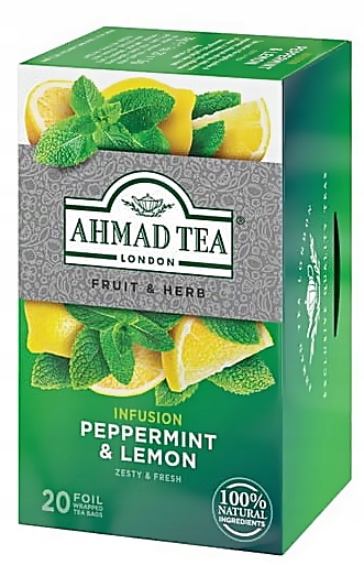 AHMAD Herbata PEPPERMINT Lemon 20szt KOPERTOWANA