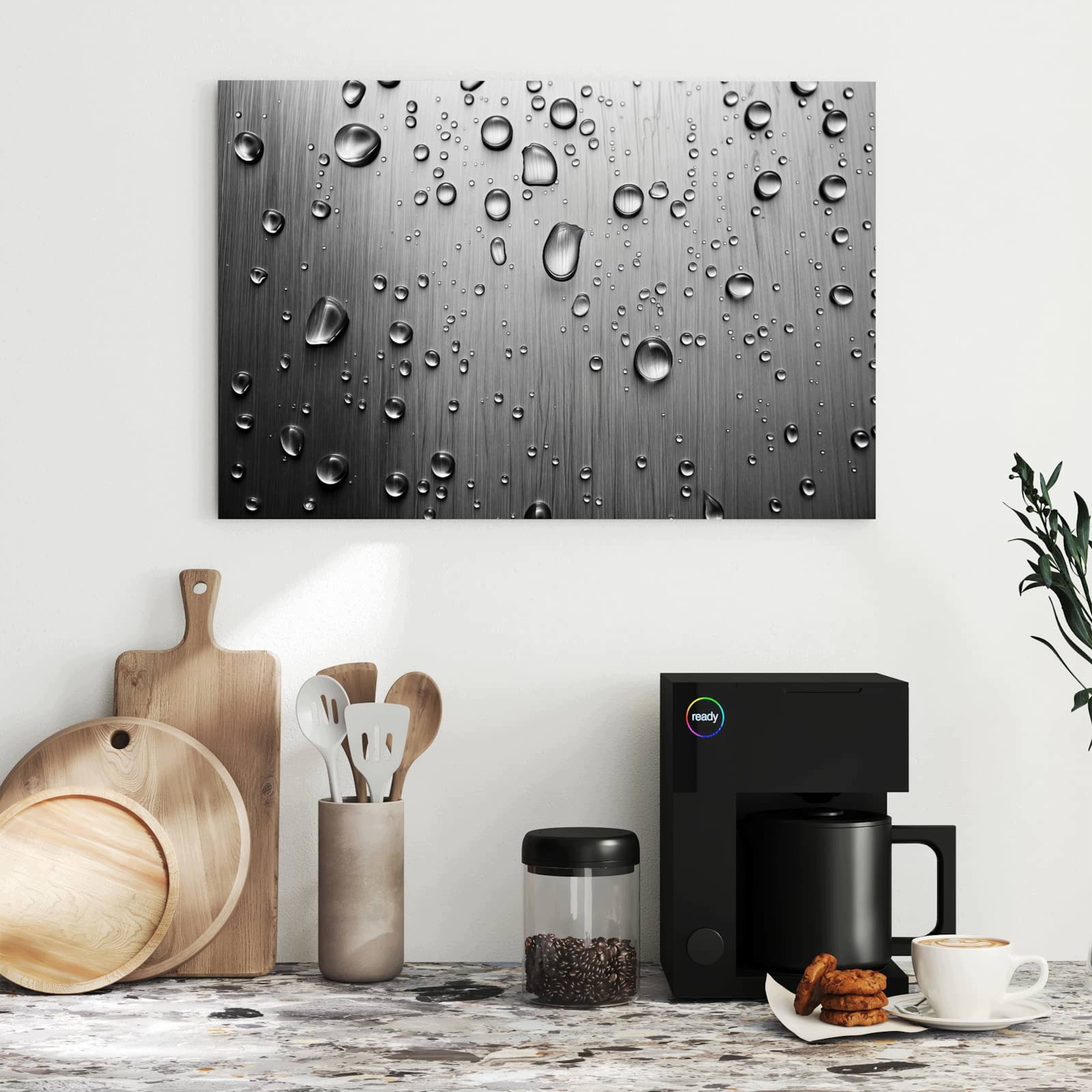 Magnetická tabule Kapky vody Kov 60 × 40 cm
