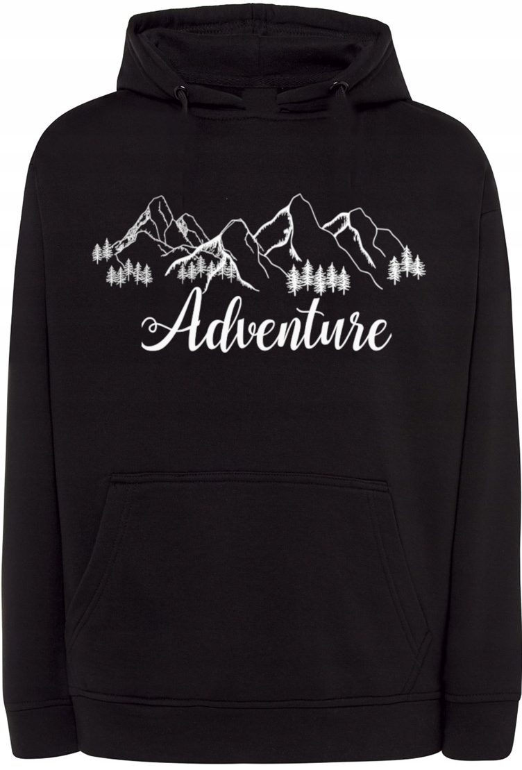 Pánská mikina s pěkným potiskem Hory Dobrodružství r.XXL