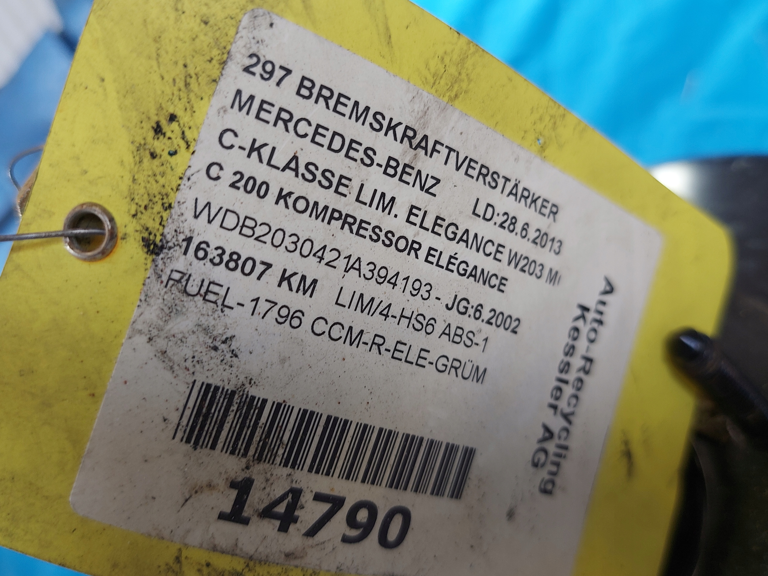 servo Pompa MERCEDES W203 A0054304730 1.8K