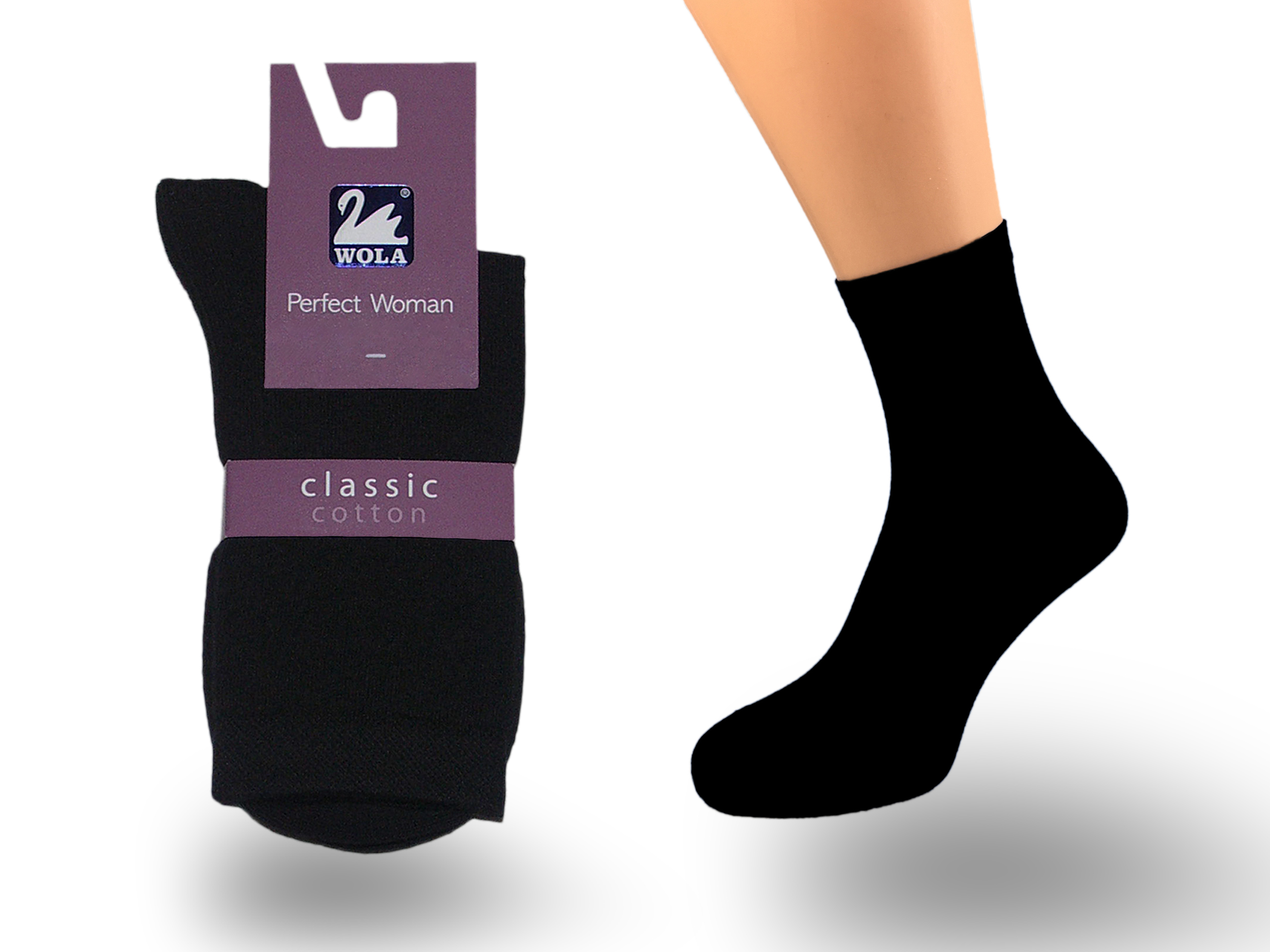 

Skarpetki damskie Classic Wola, Black G95, 36-38