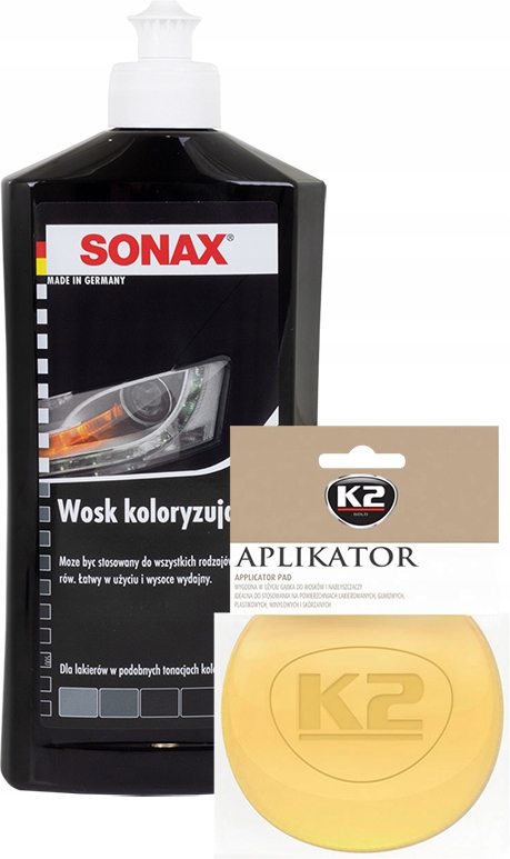 

Sonax Wosk Koloryzujący Czarny Aplikator K2