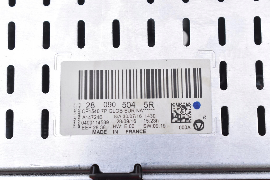 display RADIA navigation devices 280905045R RENAULT TALISMAN 1 and 12-20