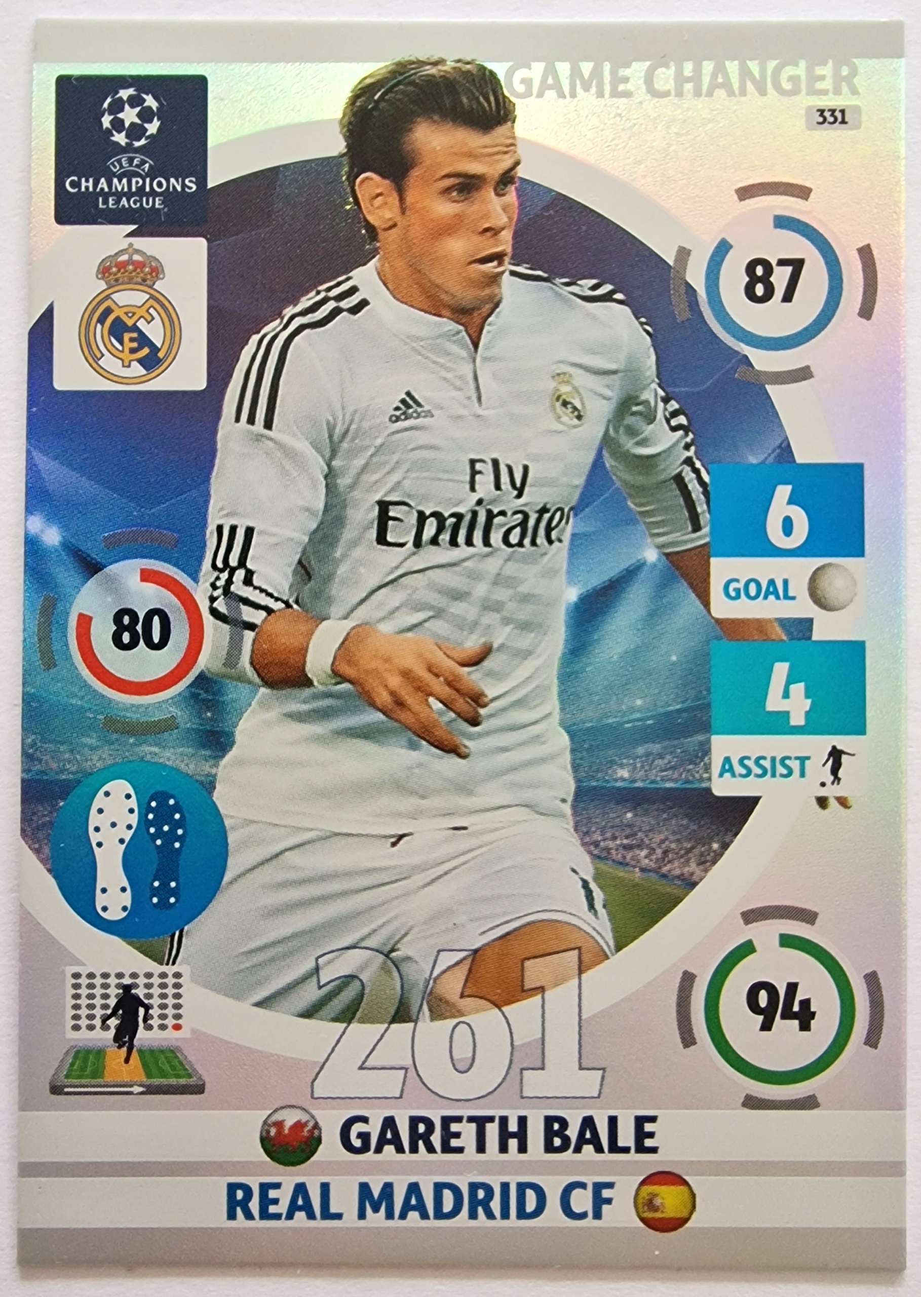 VD63 Bale Real Madryt Panini Chl 2015 Game Changer