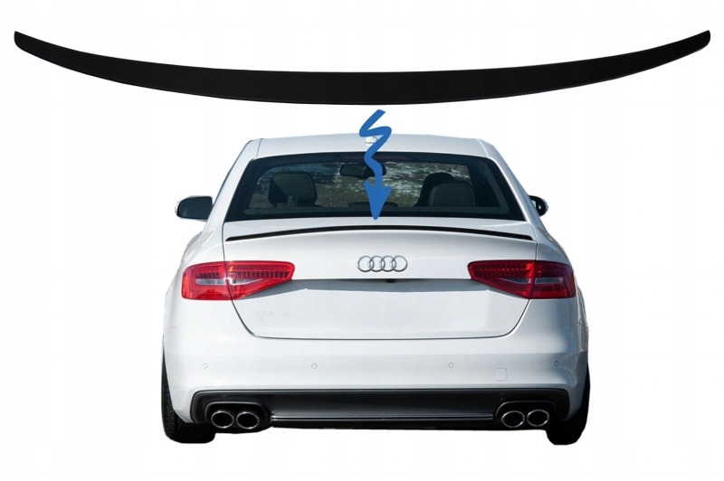 BREWKA SPOILER KLAPA AUDI A4 B8 -15 SEDAN POLYSK B