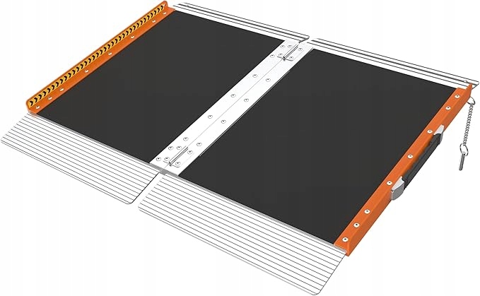 Składana rampa progowa aluminiowa 30x73 cm do wózka inwalidzkiego 363 kg