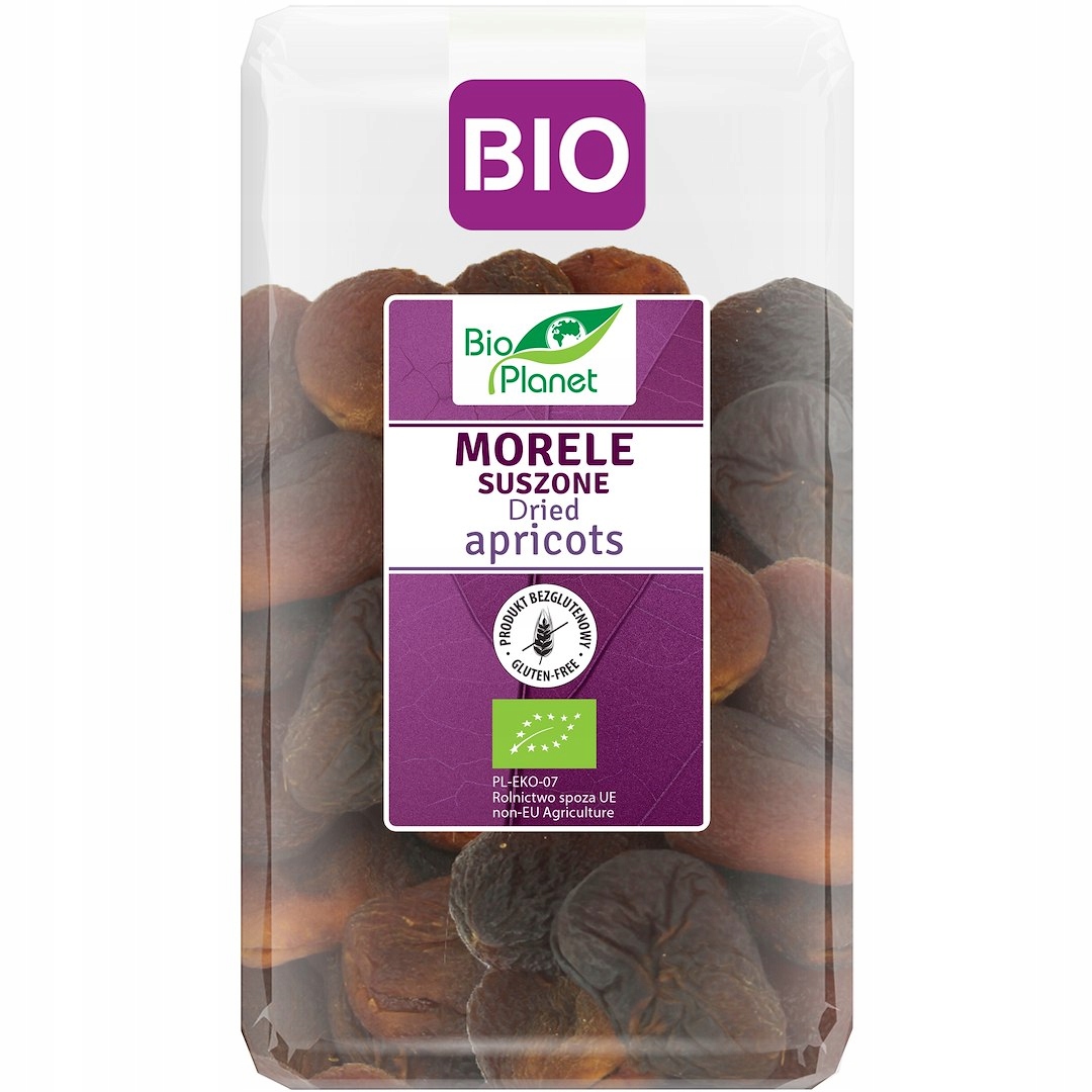 Morele Suszone Bezglutenowe Bio 1 kg Bio Planet