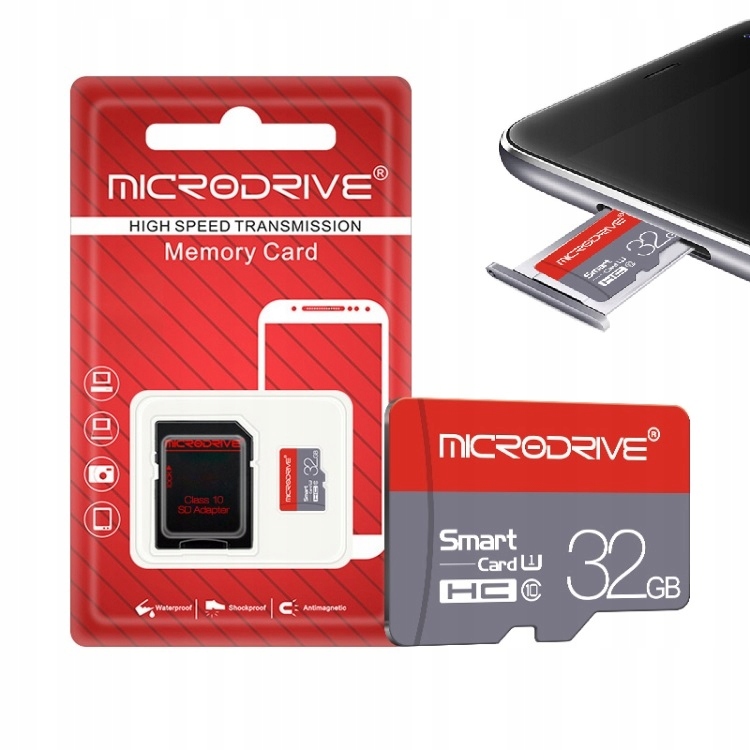 

Karta Pamięci Microsd 32GB Micro Adapter Sd CL 10