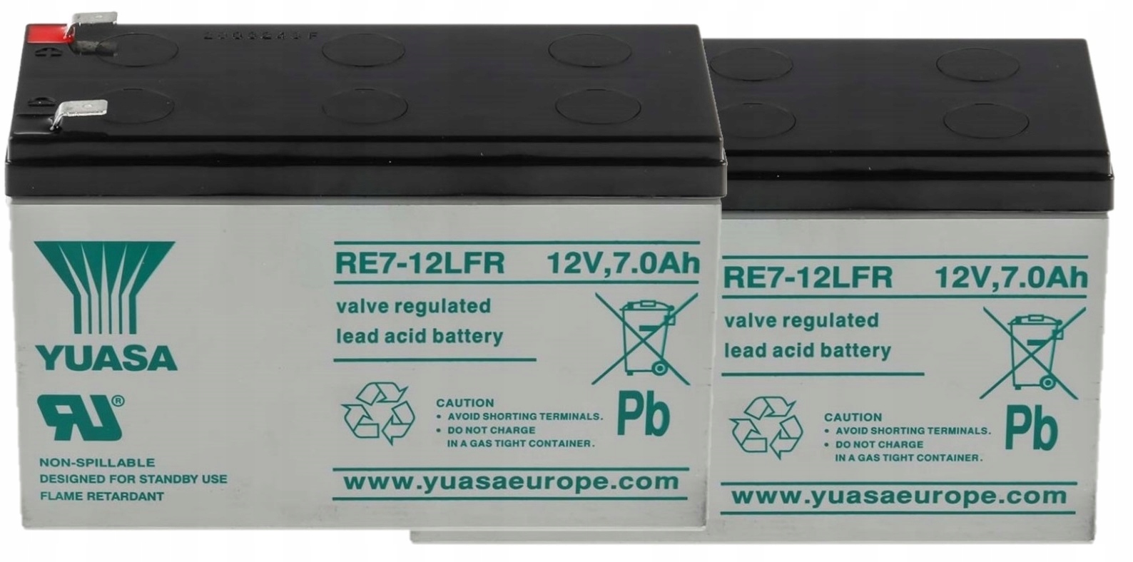 APCRBC108 Rbc #108 Zestaw Akumulatorów Yuasa Ups Apc 2x RE7-12LFR 12V 7Ah