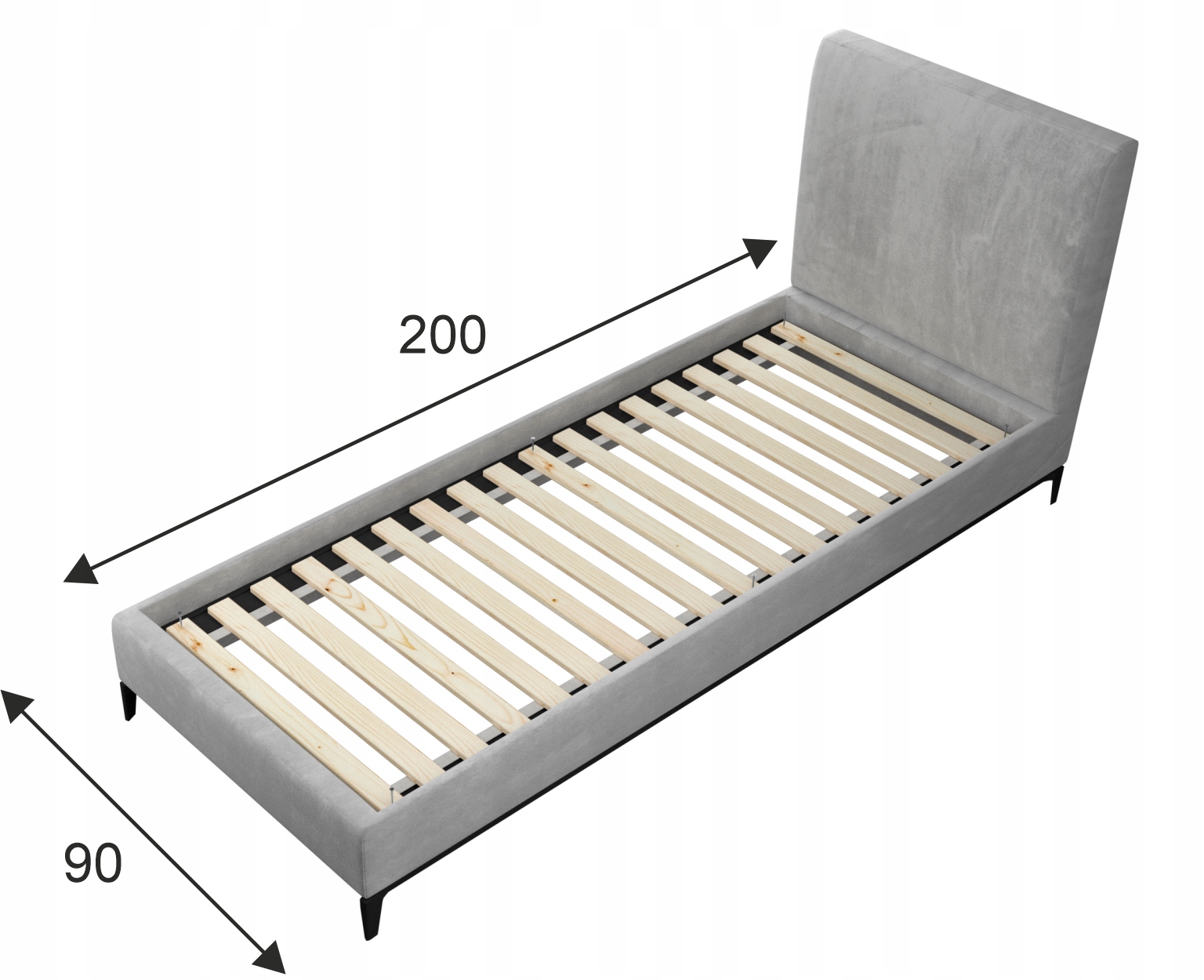 Stelaż, wkład łóżka pod materac 90x200 Marka inna