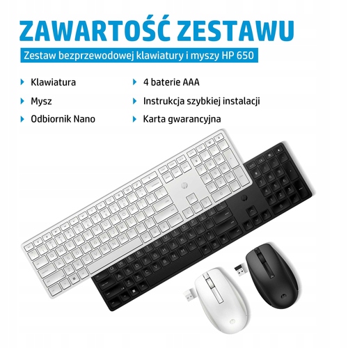 Hp Sada bezdrôtovej klávesnice a myši 650