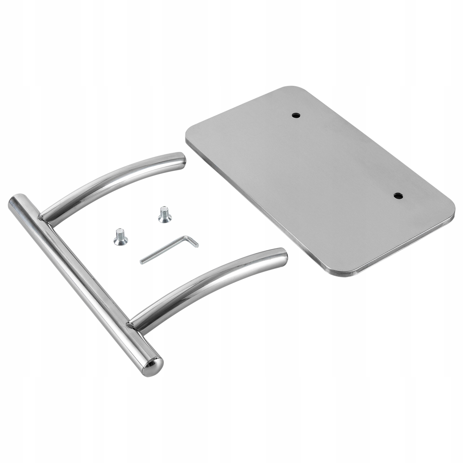 Podnóżek fotela fryzjerskiego ze stali nierdzewnej Model WITHINluckyy Stal nierdzewna 32x19x21cm