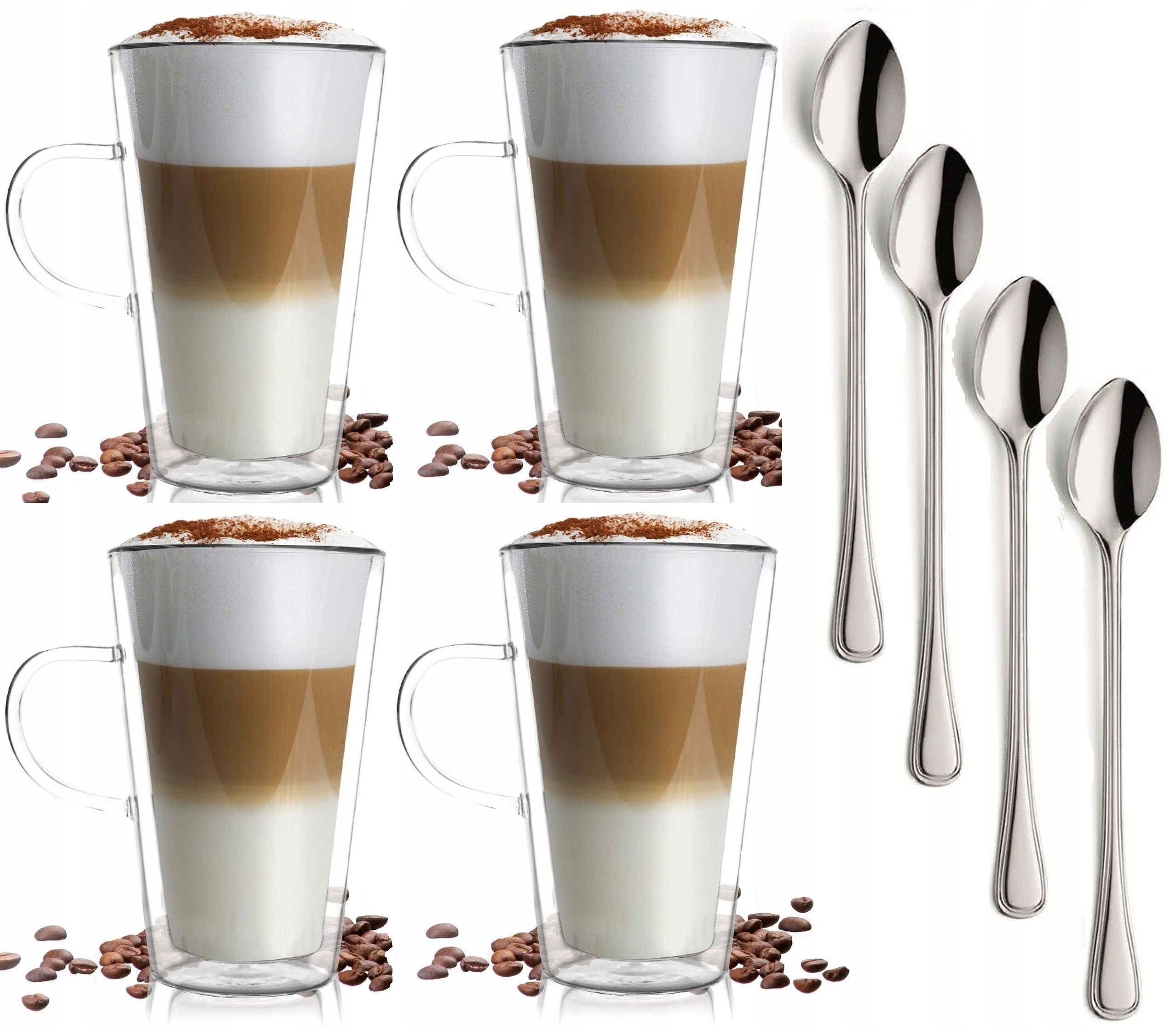 

Zestaw 4 Szklanki Termiczne Amo Kawy Latte Herbaty