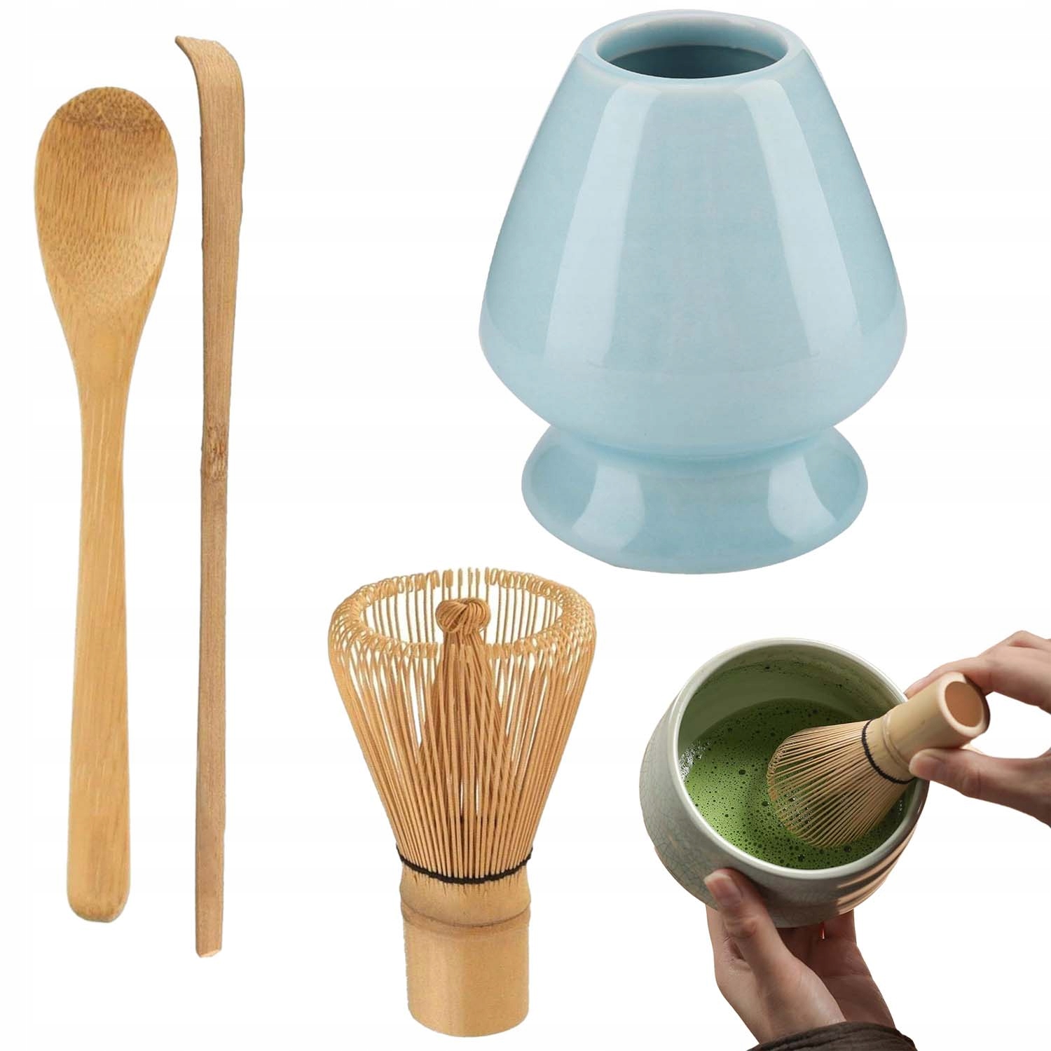 Levně Sada na obřad japonského čaje Matcha, šlehací metla Matcha nástroj