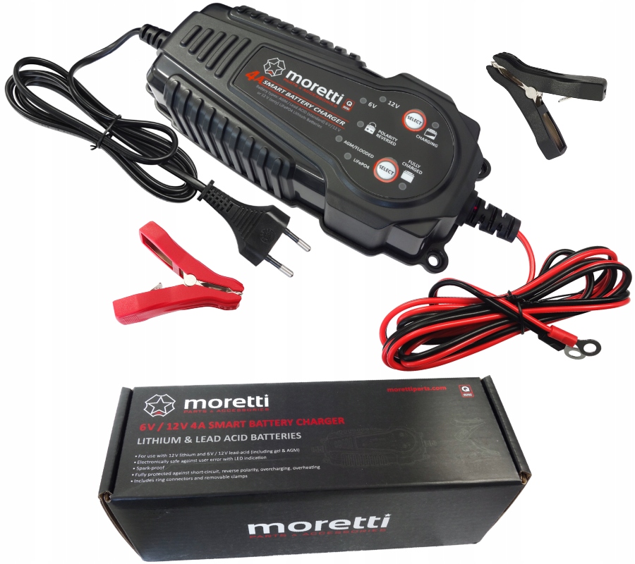 MOR.8.1182 - Зарядний пристрій для 12V LiFePO4 літієвих батарей, 6V/1