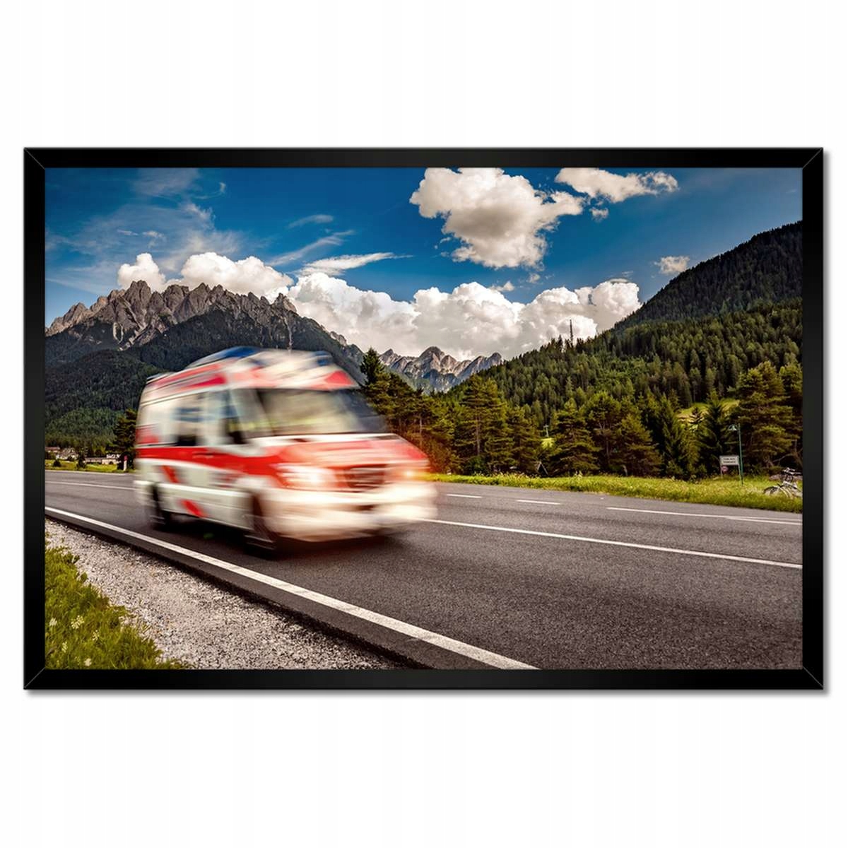 Plakáty v rámu 60x40 Ambulance Běžící signál