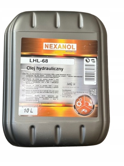 Hydraulický Olej Nexanol LHL-68 HL68 Lhl 68 10 l Hydrol Hydraulický olej