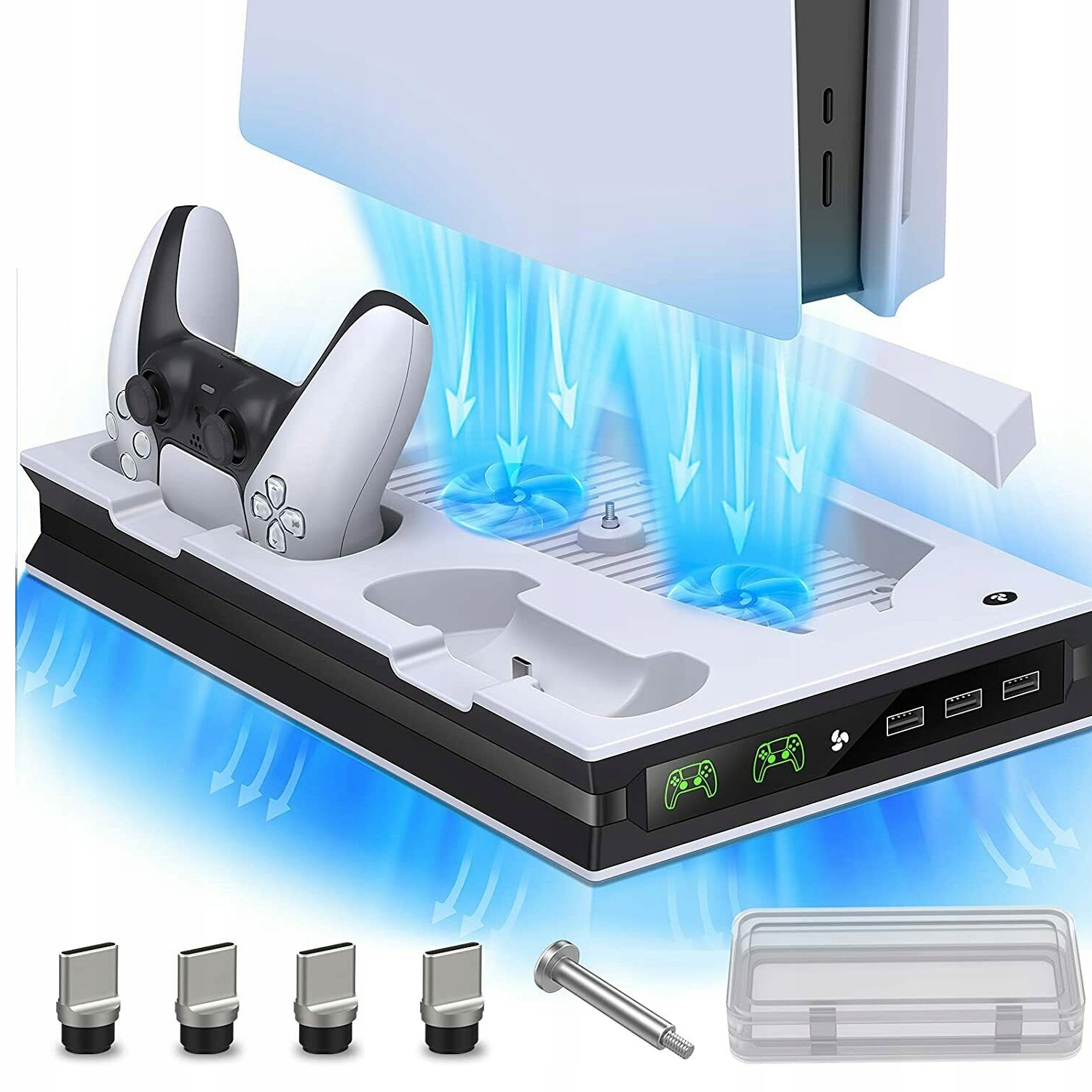 Stacja Ładująca PS5 Podstawka Ładowarka Do Padów Stojak Szybkie Ładowanie
