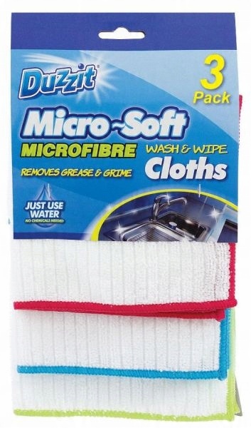 

Duzzit Micro Soft Ścierecza Mikrofibra 3szt Biała