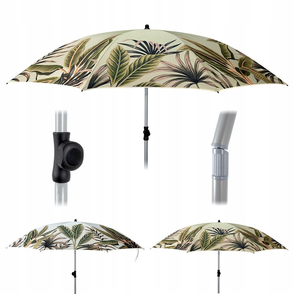 ŁAMANY PARASOL OGRODOWY REGULOWANY PLAŻOWY 180cm