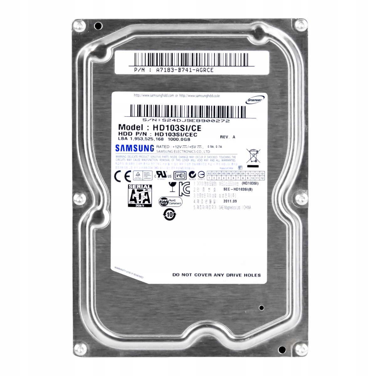 Samsung 1TB 5.4K 32MB Sata II 3.5'' HD103SI/CE