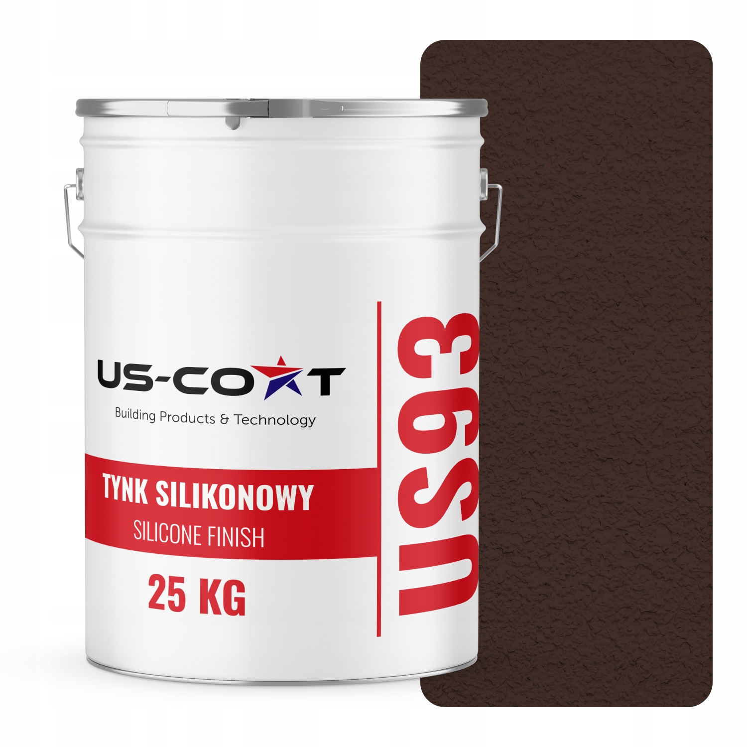 Silikonová Omítka Čokoládová Hnědá RAL8017 25KG Beránek Granulace 1.5mm