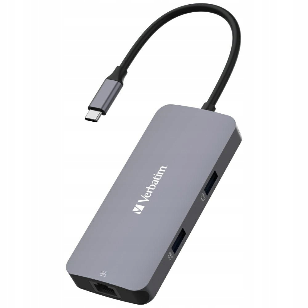 Verbatim Adaptér Hub Usb-c Hdmi/usb-c /Eternet/2xUSB-A 3.0 hliníkový/al