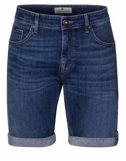 Pánské modré džínové šortky Cross Jeans Leom A 565-291 40