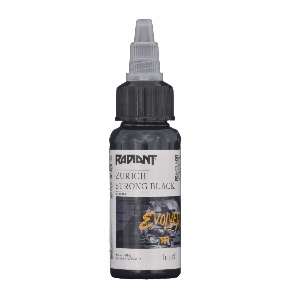 barva na tetování Radiant Evolved Zurich Strong Black 30 ml