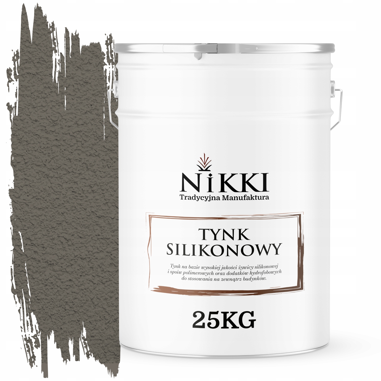 Silikónová Fasádna Omietka Šedá Tmavo Teplá F296 25KG Granulácia 2.0 mm