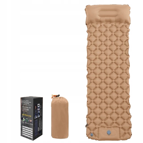 MATERAC DMUCHANY KARIMATA KEMPINGOWA BRĄZOWY