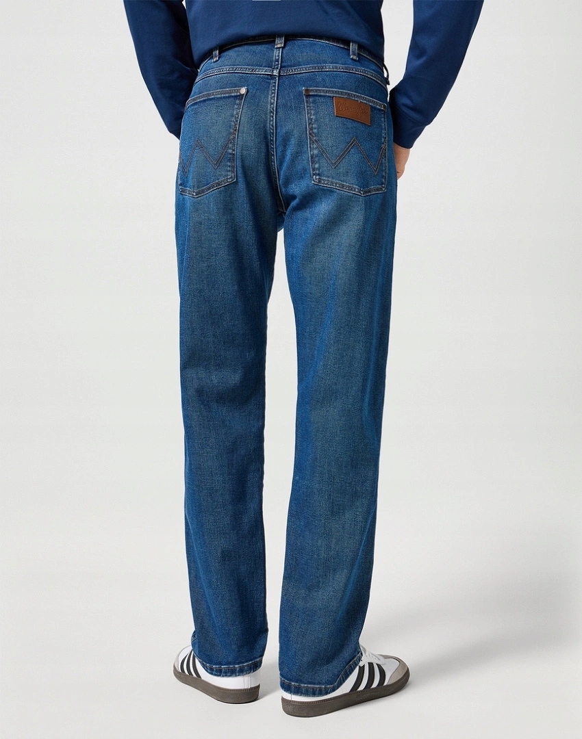 Pánské jednoduché džíny Wrangler Frontier Outlaw Indigo 112356829 33/34